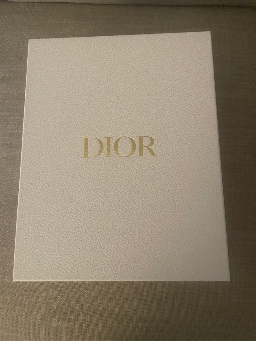 Dior Cream Box with Gold Logo